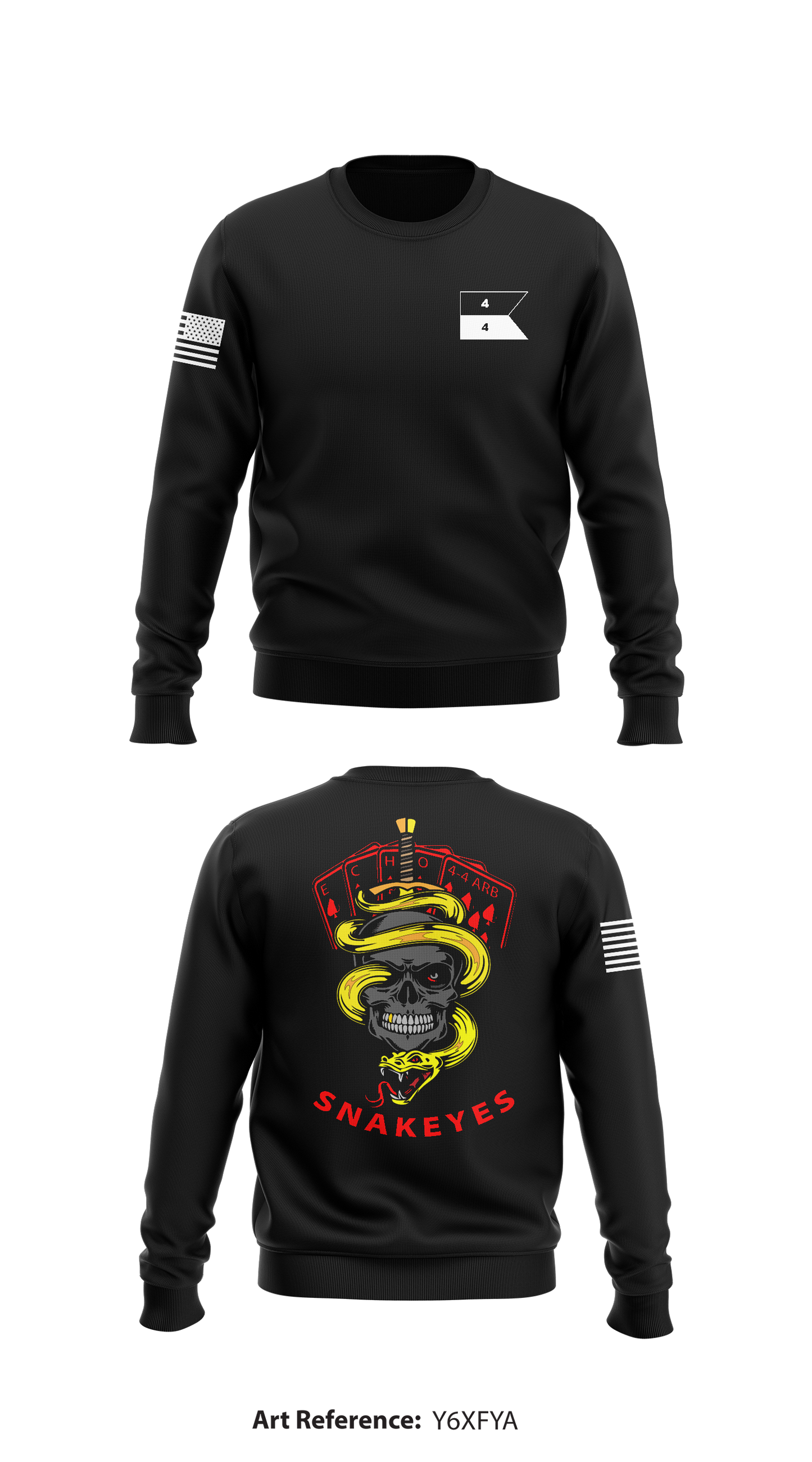 SNAKEYES Store 1 Core Men's Crewneck Performance Sweatshirt - Y6XFYa