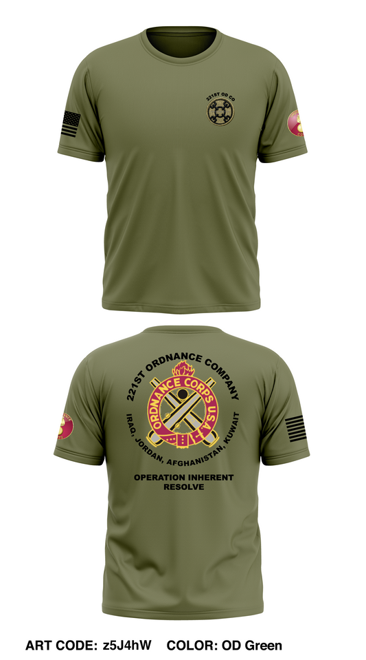 221st Ordnance Company  Store 1 Core Men's SS Performance Tee - z5J4hW