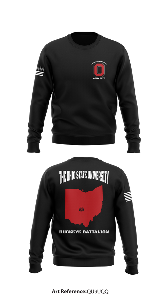 Buckeye Battalion Army ROTC Store 1 Core Men's Crewneck Performance Sweatshirt - Qu9UQQ