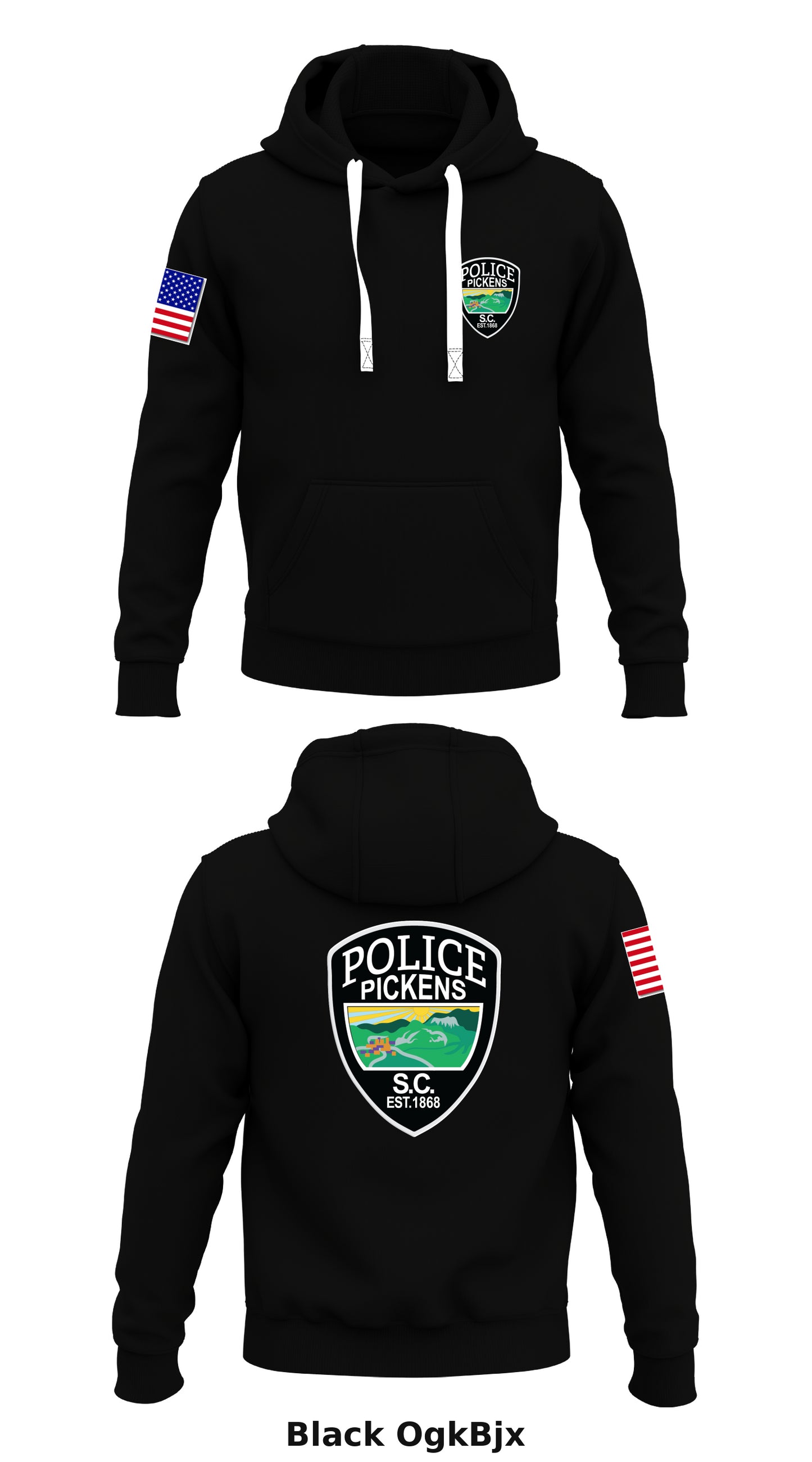 Pickens Police Dept Store 1  Core Men's Hooded Performance Sweatshirt - OgkBjx