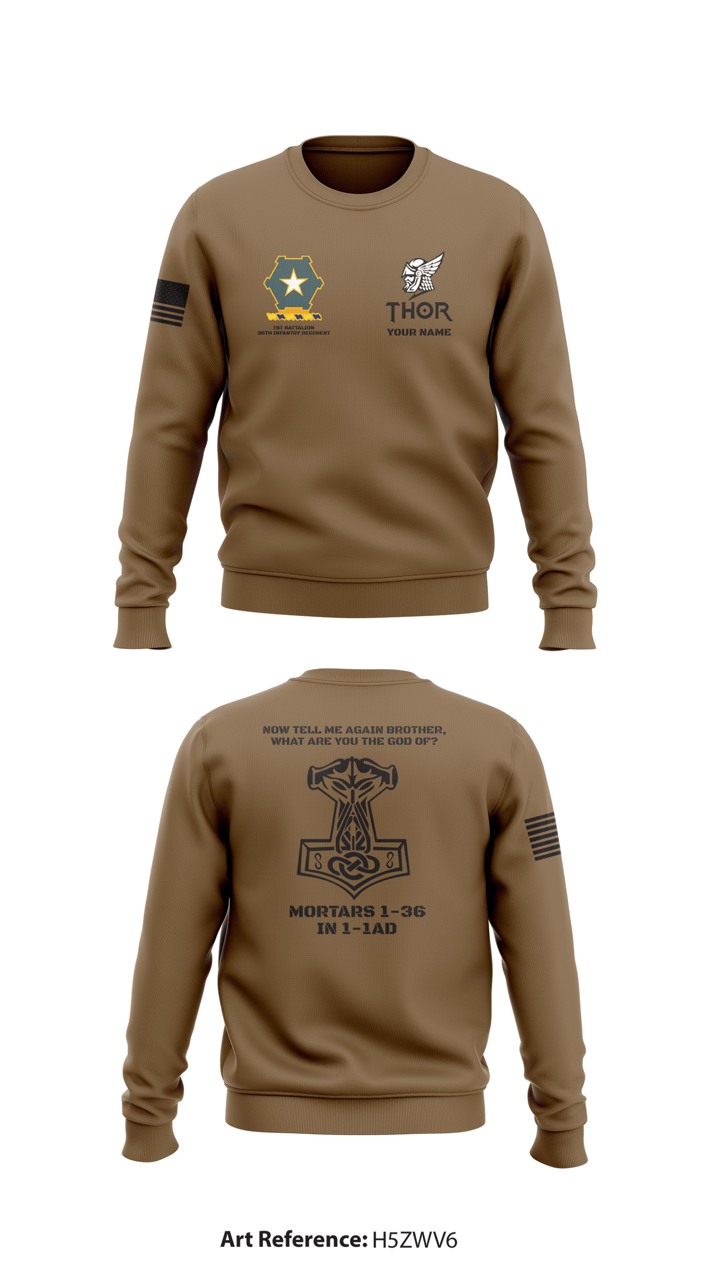 Mortars 1-36 IN 1-1AD Core Men's Crewneck Performance Sweatshirt - h5ZWV6