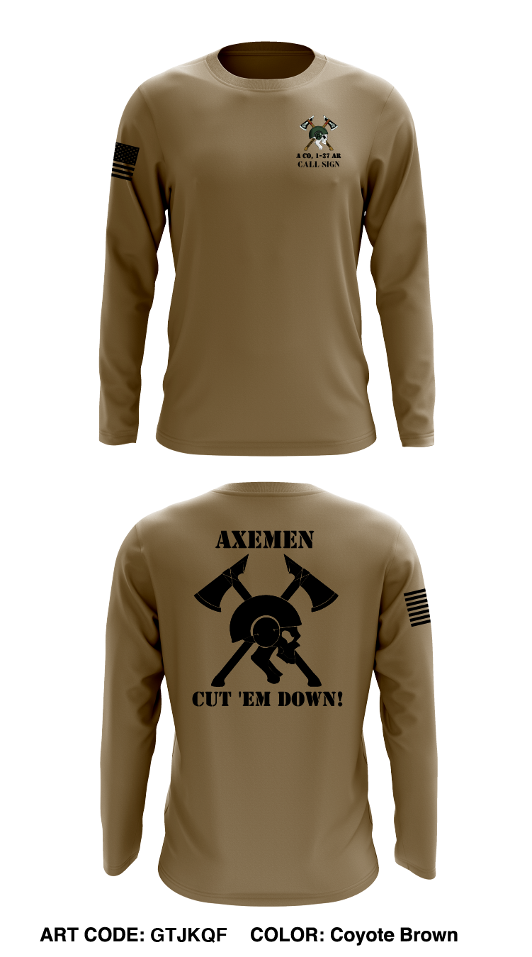 Custom A Co, 1-37AR Store 1 Core Men's LS Performance Tee - GTJKQF