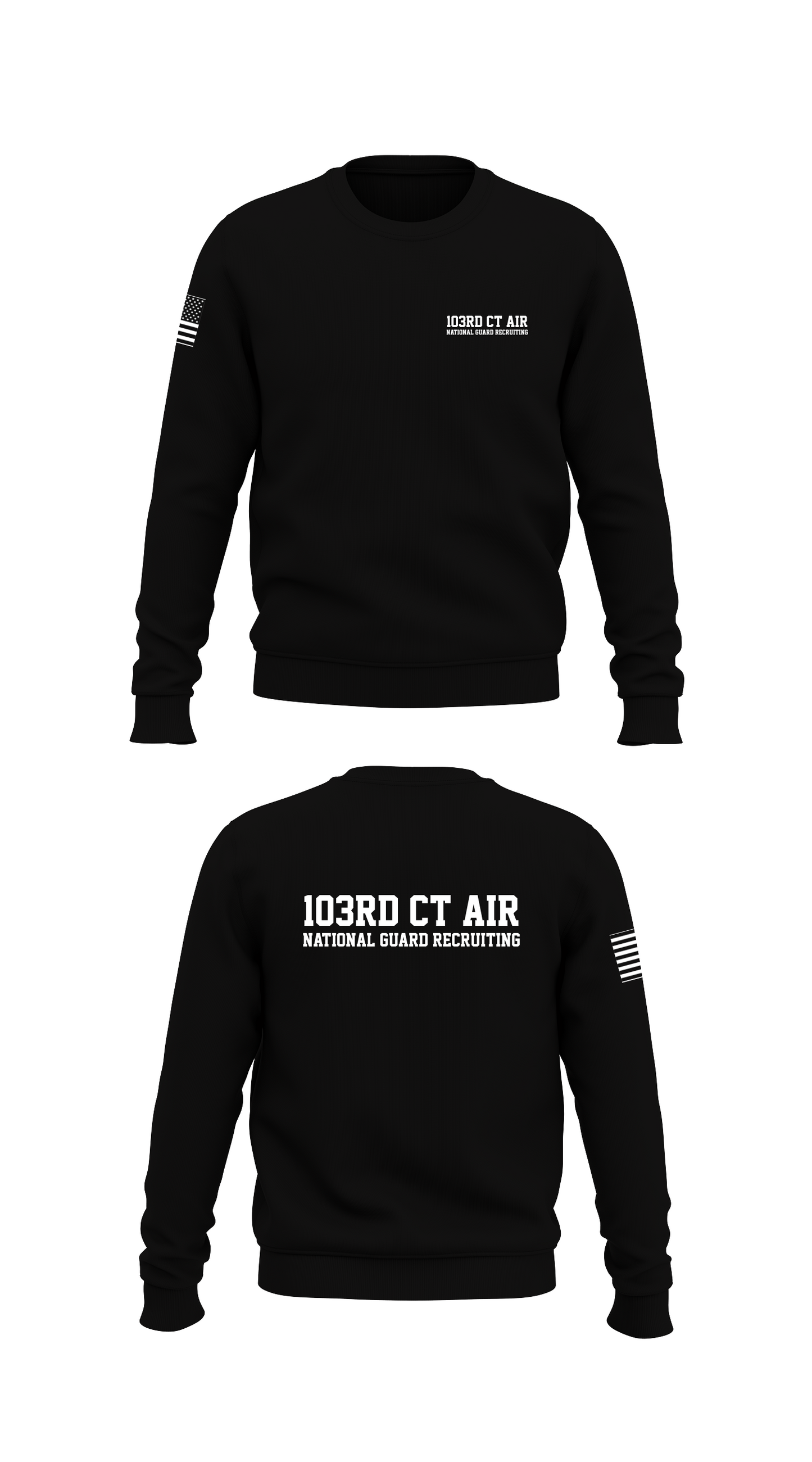 103rd CT Air National Guard Recruting Store 1 Core Men's Crewneck Performance Sweatshirt - 93302240753