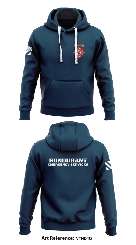 Bondurant Emergency Services Store 1  Core Men's Hooded Performance Sweatshirt - VtNd4q