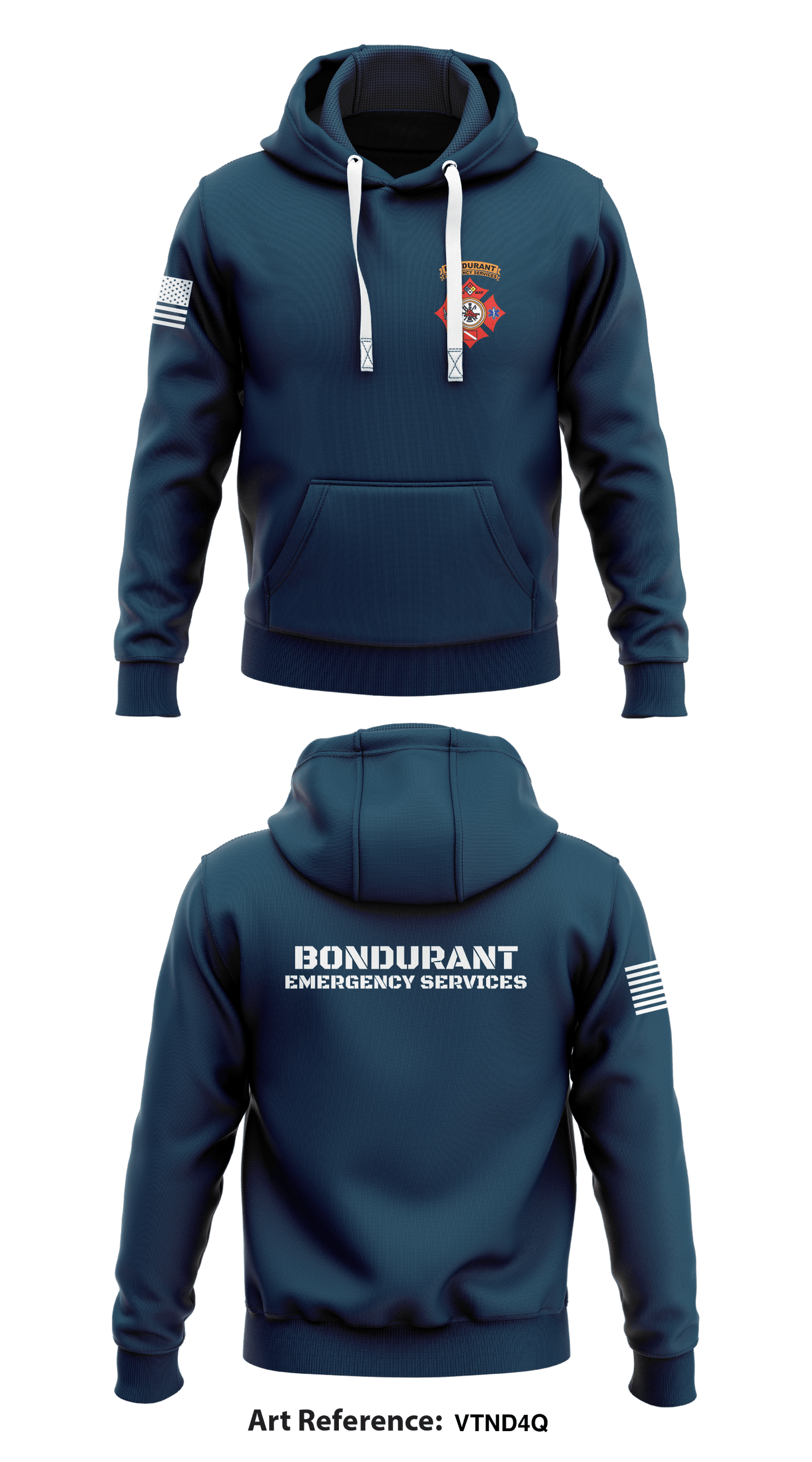 Bondurant Emergency Services Store 1  Core Men's Hooded Performance Sweatshirt - VtNd4q