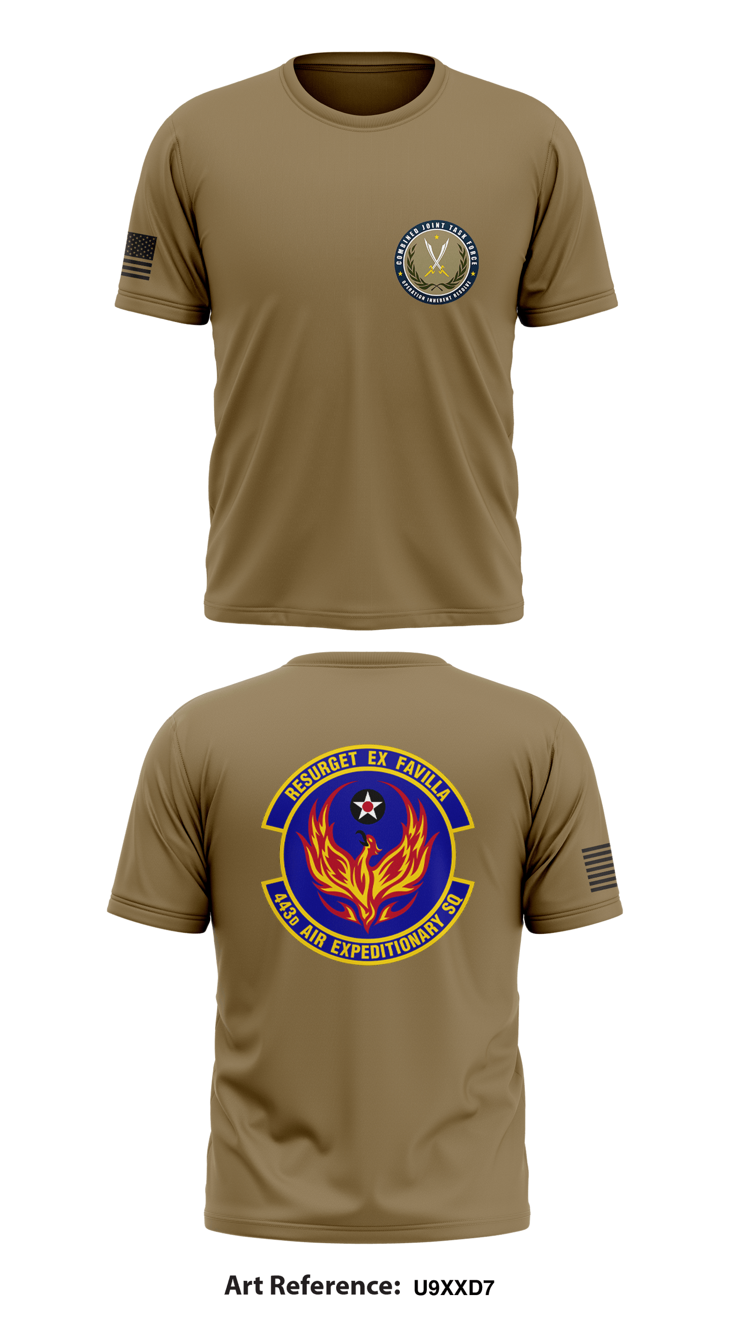 443D Air Expeditionary Sq Store 1 Core Men's SS Performance Tee - u9xxd7