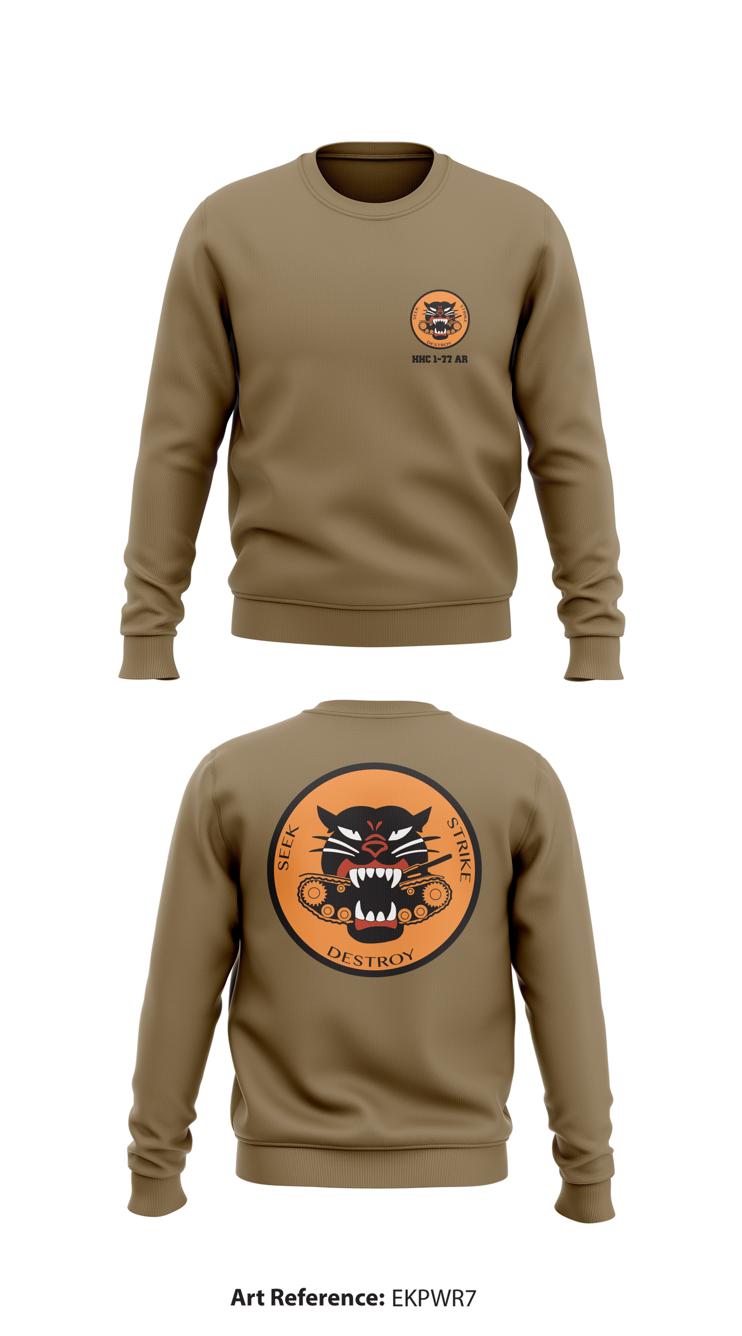 HHC 1-77 AR Store 1 Core Men's Crewneck Performance Sweatshirt - eKpwr7