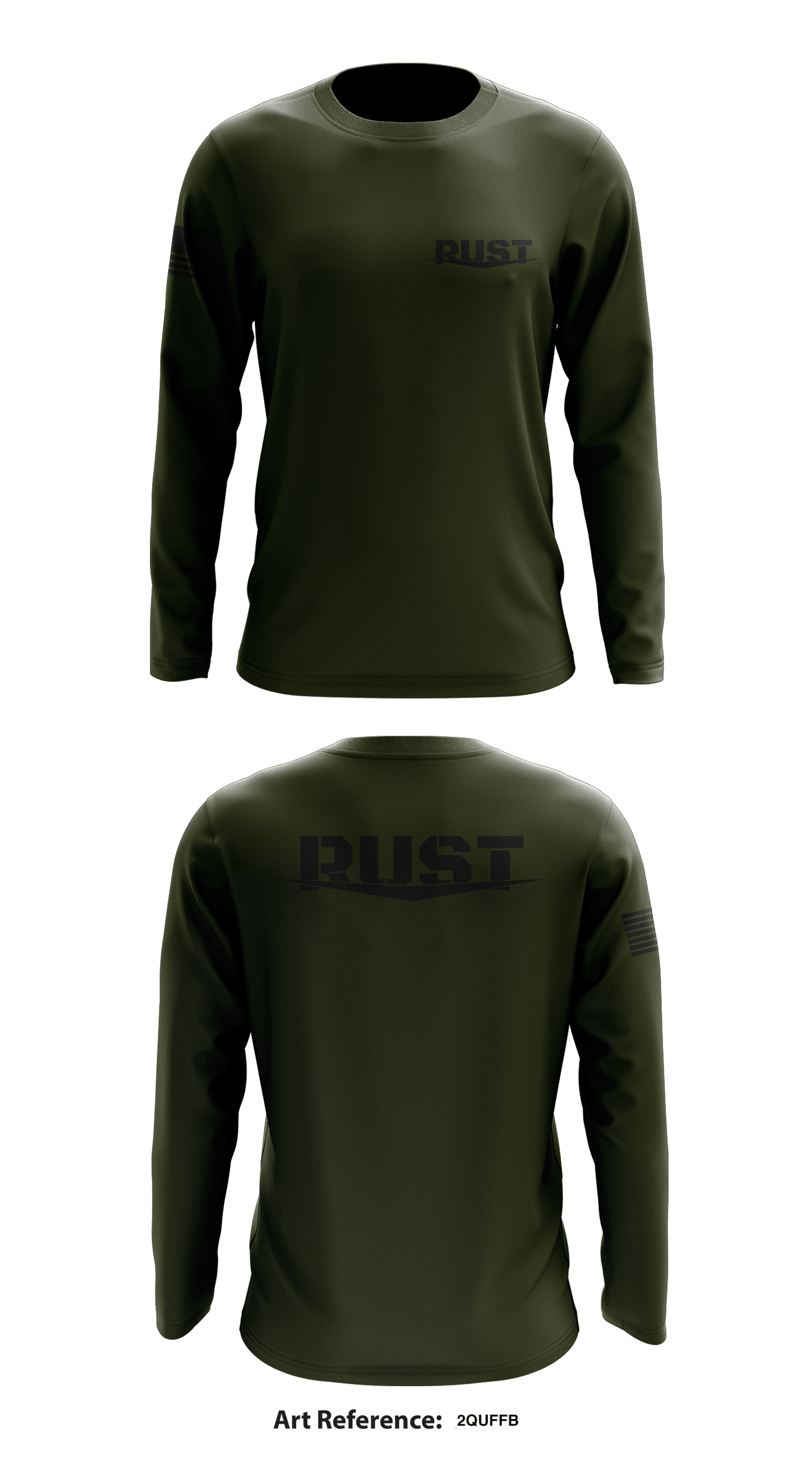 RUST Store 1 Core Men's LS Performance Tee - 2QuffB