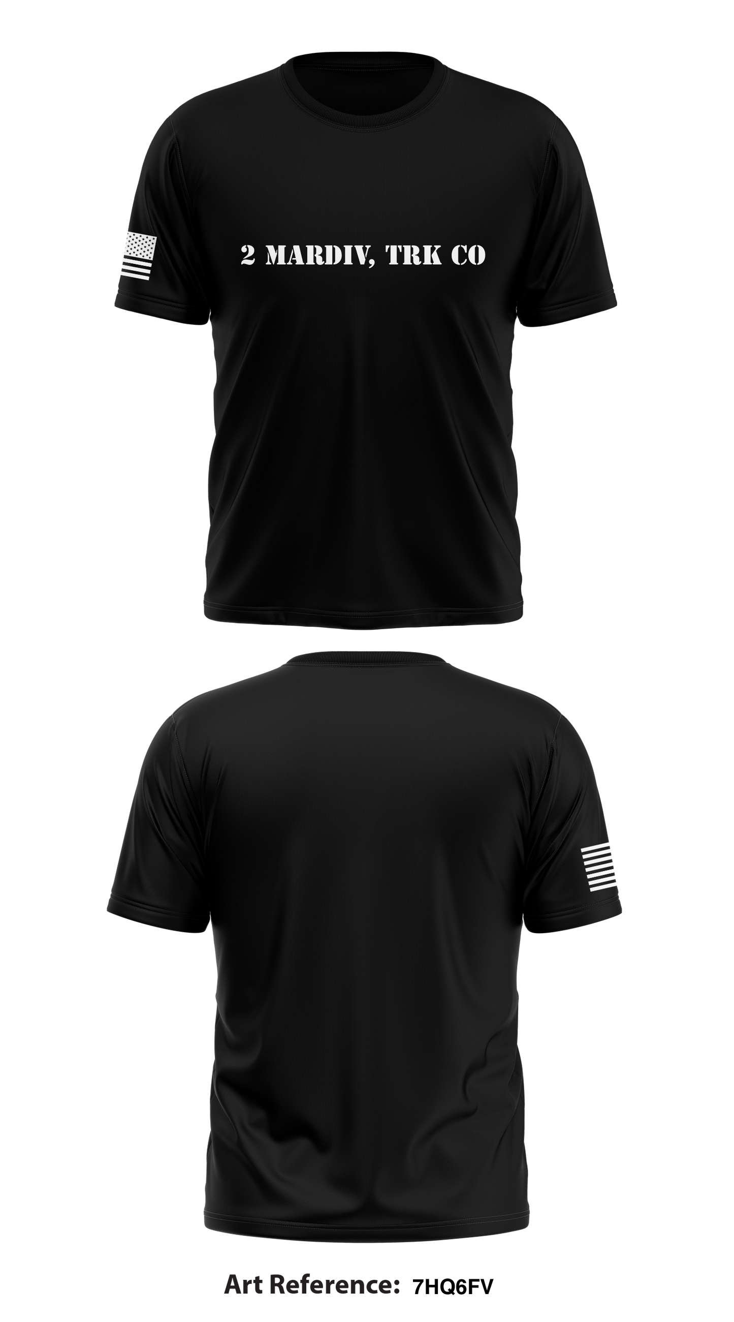 2 MARDIV, Trk Co Store 1 Core Men's SS Performance Tee - 7HQ6Fv