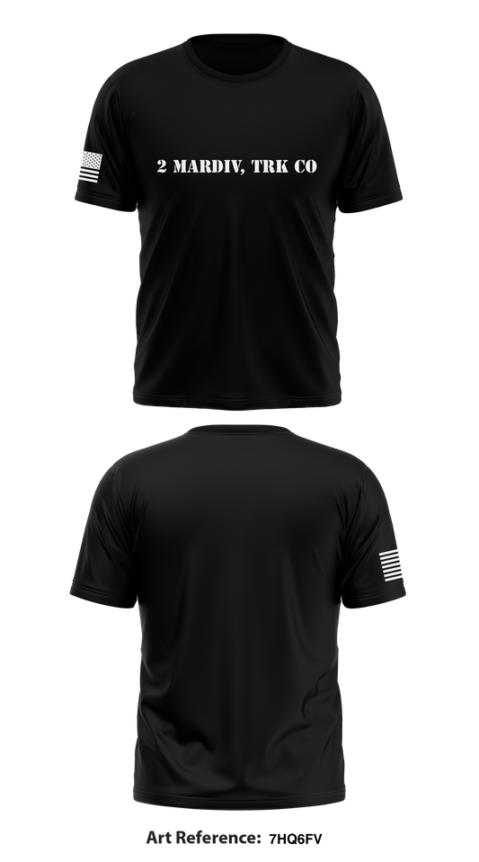 2 MARDIV, Trk Co Store 1 Core Men's SS Performance Tee - 7HQ6Fv