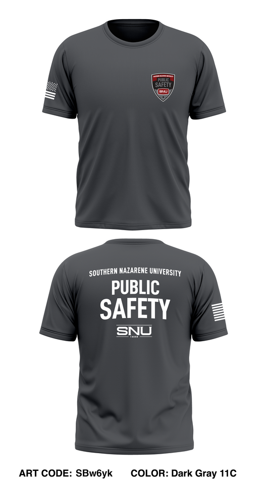 Southern Nazarene University Public Safety Store 1 Core Men's SS Performance Tee - SBw6yk