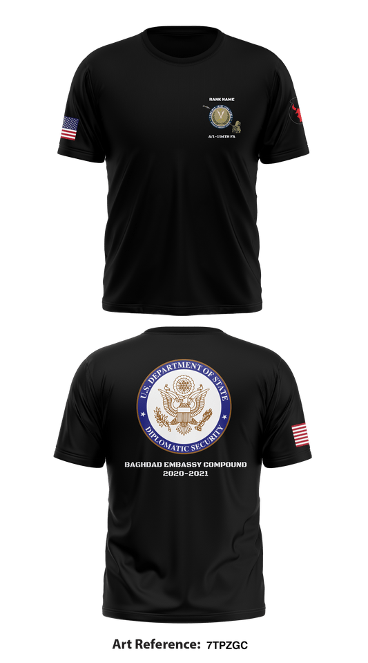 Alpha Battery 1-194th FA Store 1 Core Men's SS Performance Tee - 7TPzGC