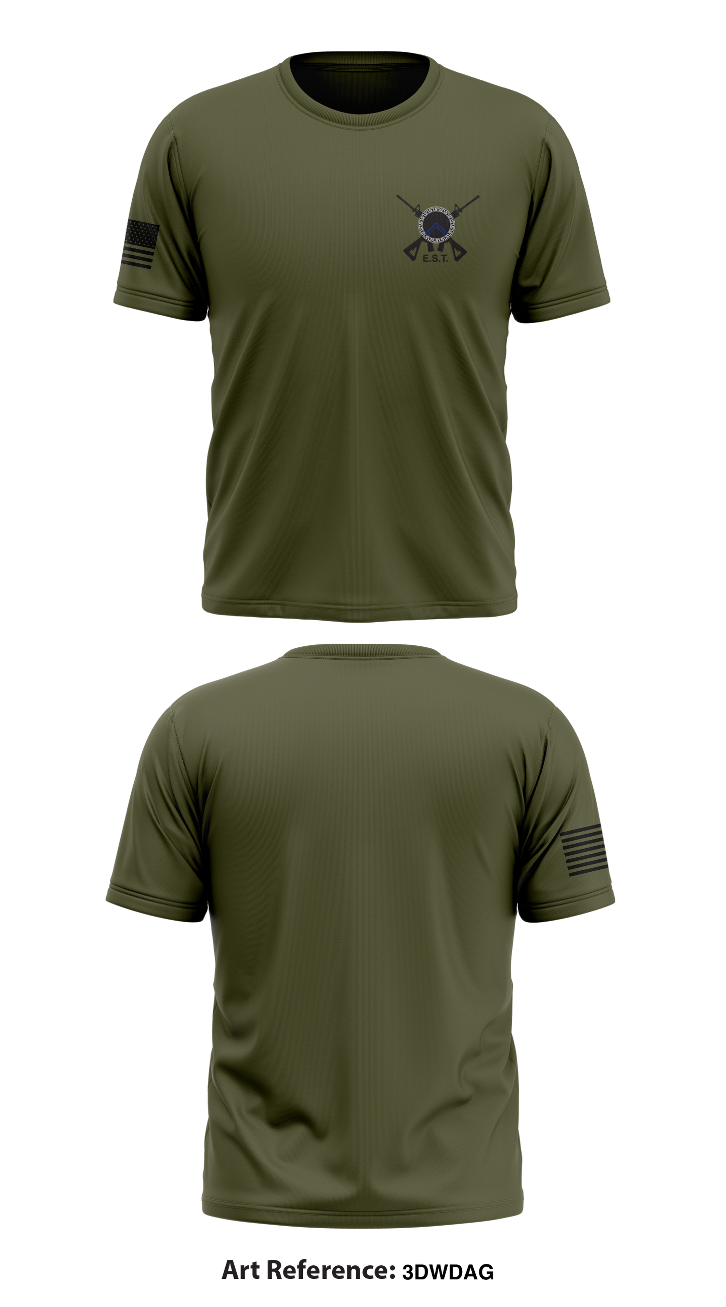 GCRTA Emergency Service Team (EST) Store 1 Core Men's SS Performance Tee - 3dwdaG