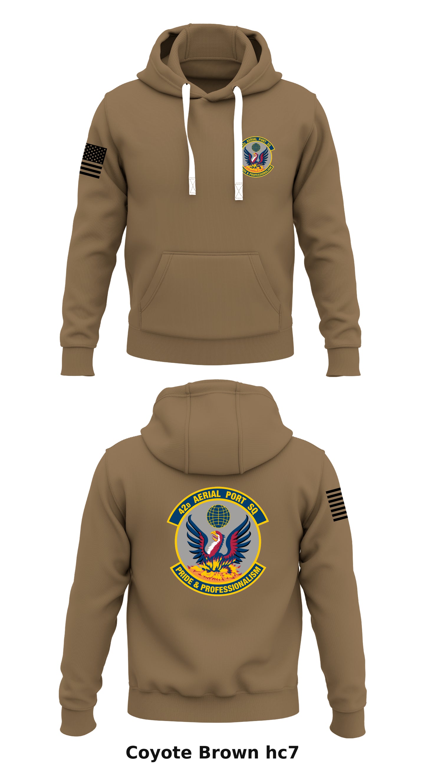 42D Aerial Port Squadron Store 2  Core Men's Hooded Performance Sweatshirt - hc7