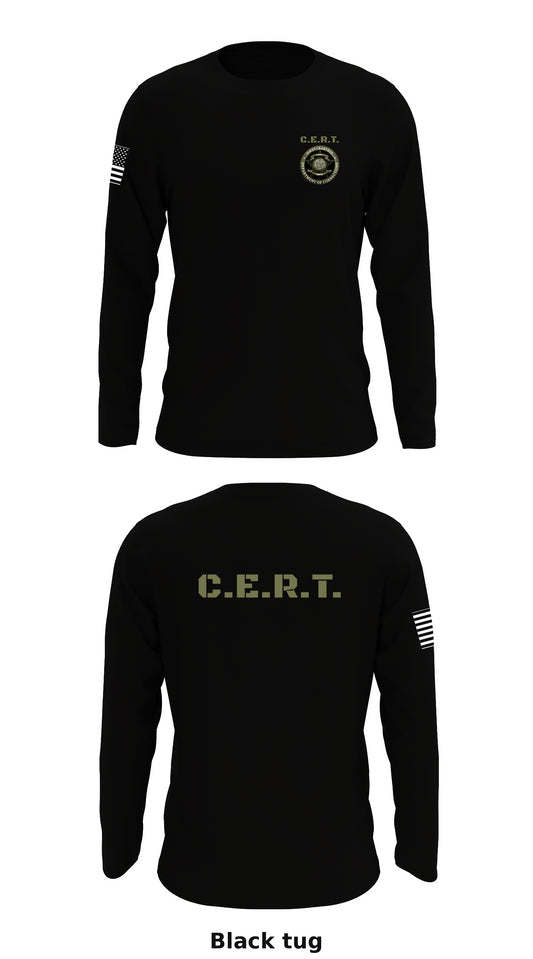 C.E.R.T. Store 1 Core Men's LS Performance Tee - tug