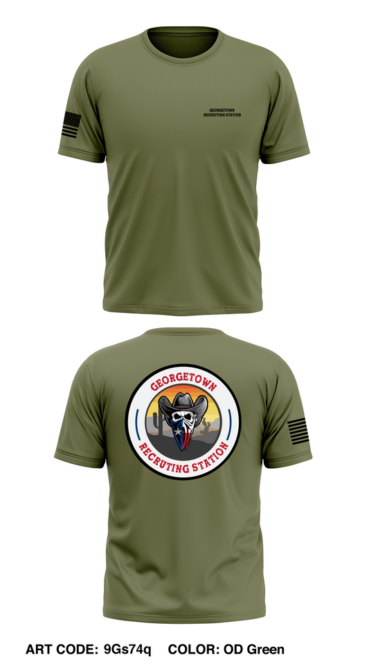 Georgetown Recruiting Station Store 1 Core Men's SS Performance Tee - 9Gs74q