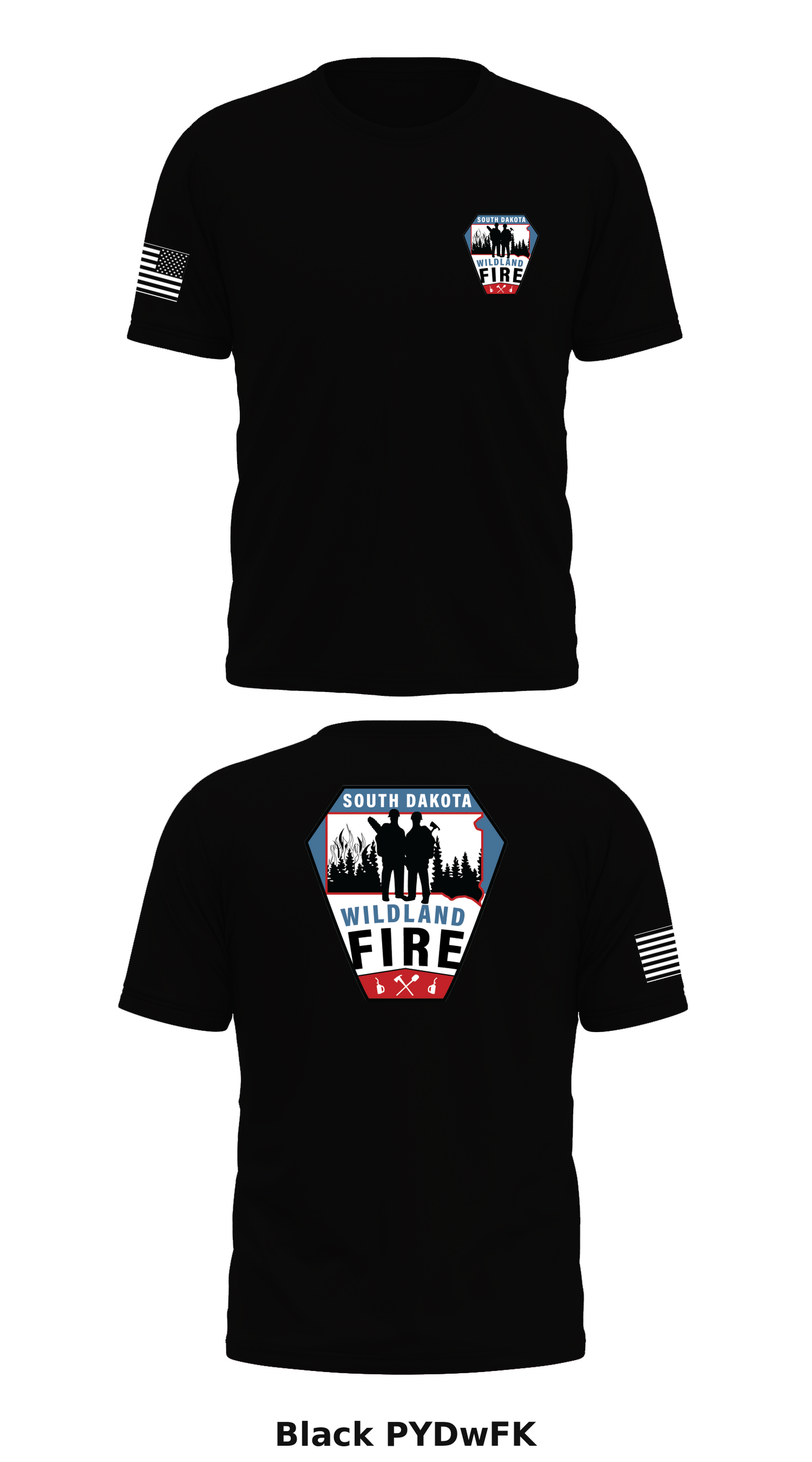 South Dakota Wildland Fire Store 1 Core Men's SS Performance Tee - PYDwFK