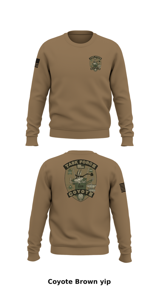 Task Force Coyote Store 1 Core Men's Crewneck Performance Sweatshirt - yip