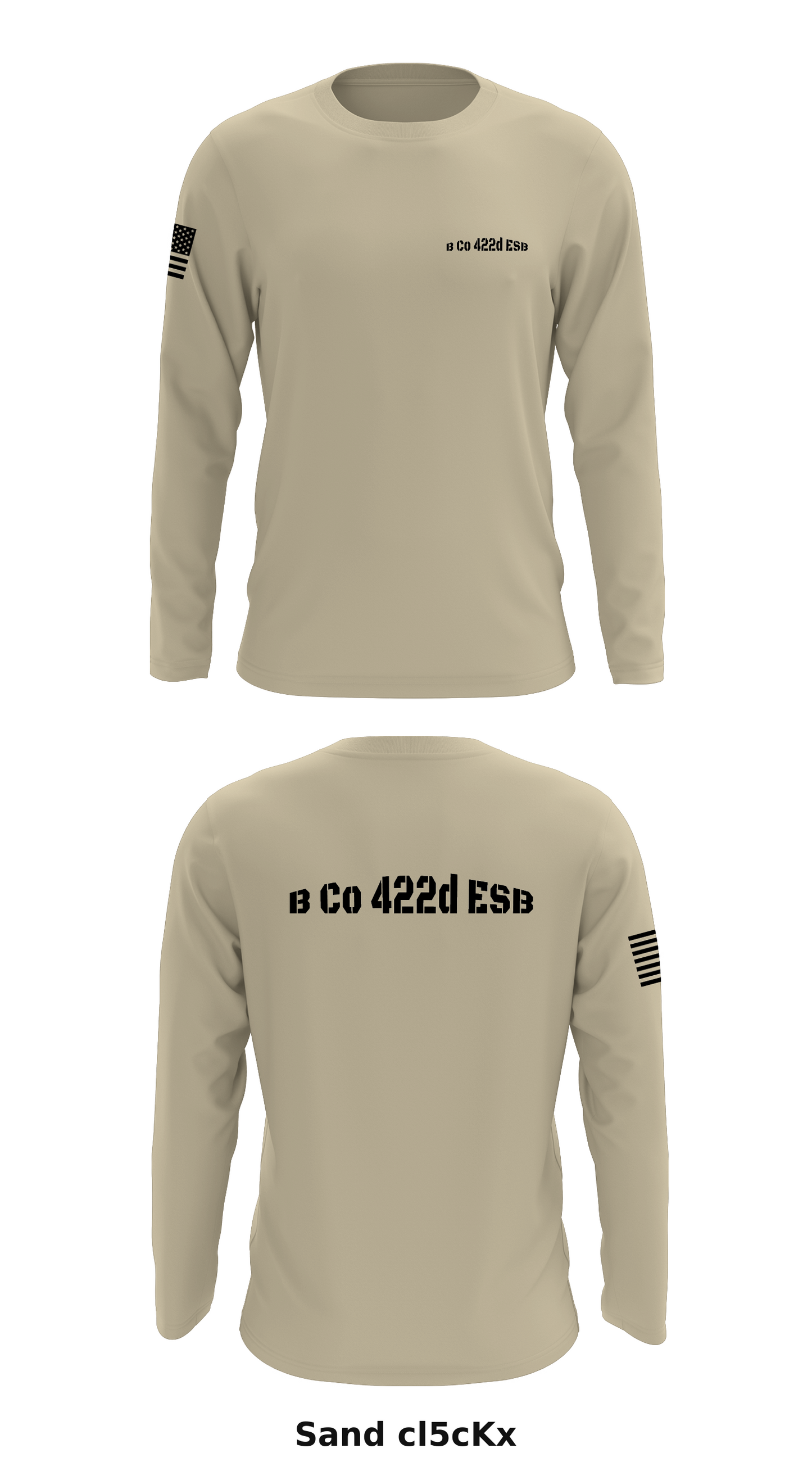 B Co 422d ESB Store 1 Core Men's LS Performance Tee - cl5cKx