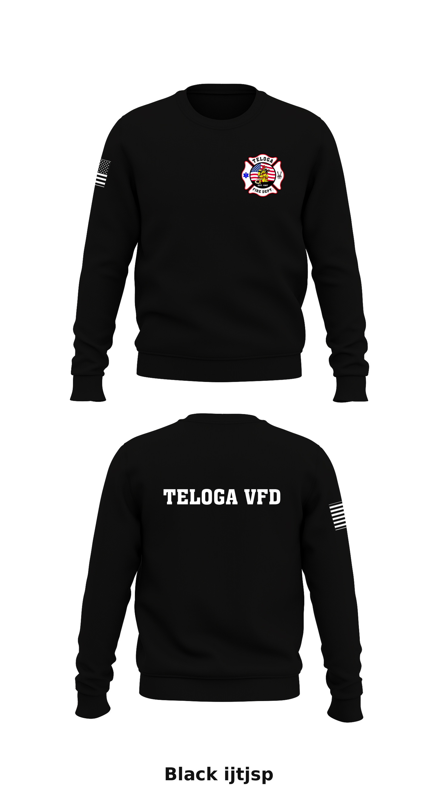 TELOGA VFD Store 1 Core Men's Crewneck Performance Sweatshirt - ijtjsp