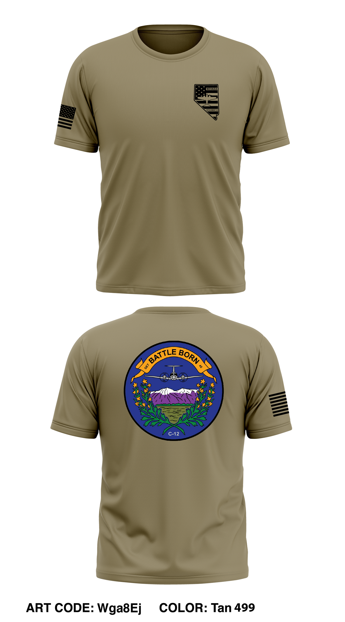 Det 45 Store 1 Core Men's SS Performance Tee - Wga8Ej