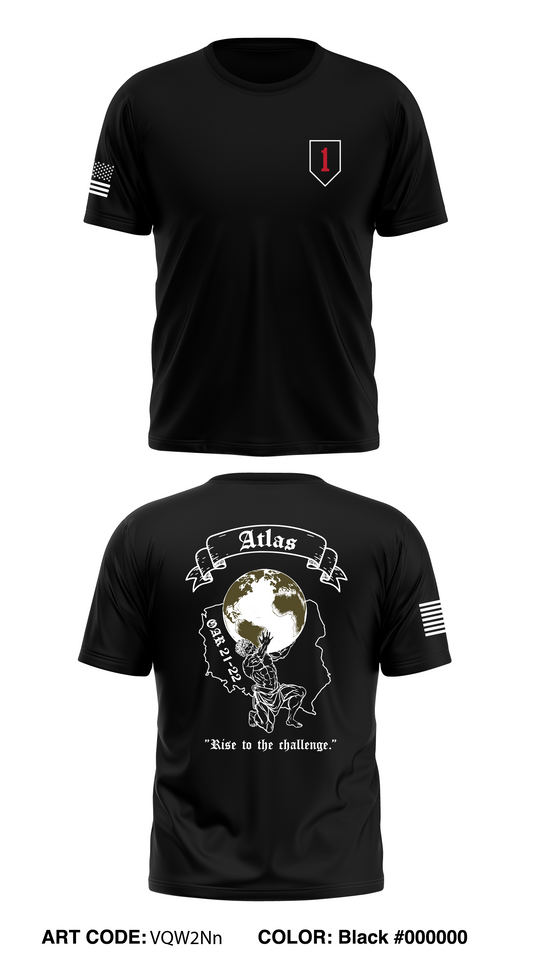 A Co, 101 BSB, 1 ABCT Store 1 Core Men's SS Performance Tee - VQW2Nn