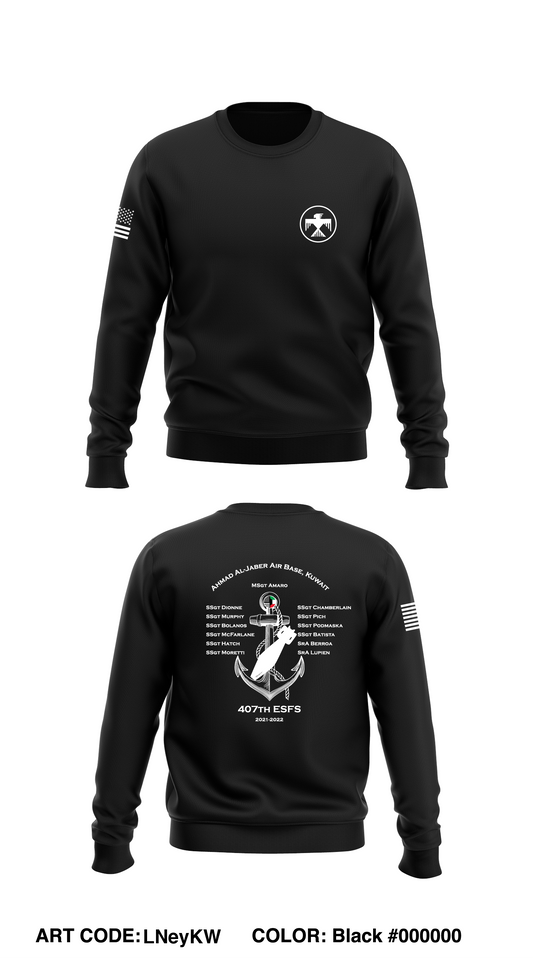 407th ESFS Store 1 Core Men's Crewneck Performance Sweatshirt - LNeyKW