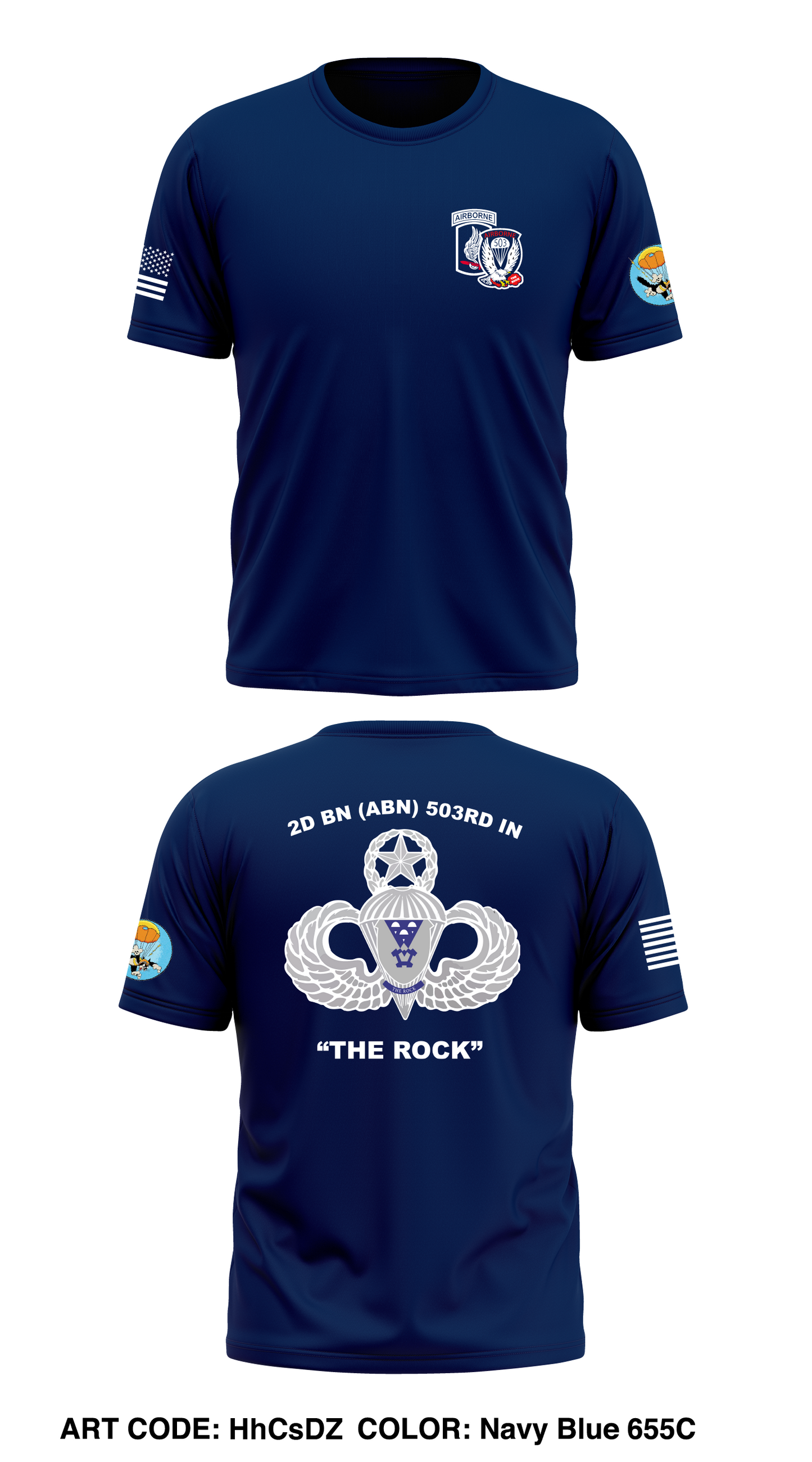 B Co, 2-503, 173rd ABN Store 1 Core Men's SS Performance Tee - HhCsDZ
