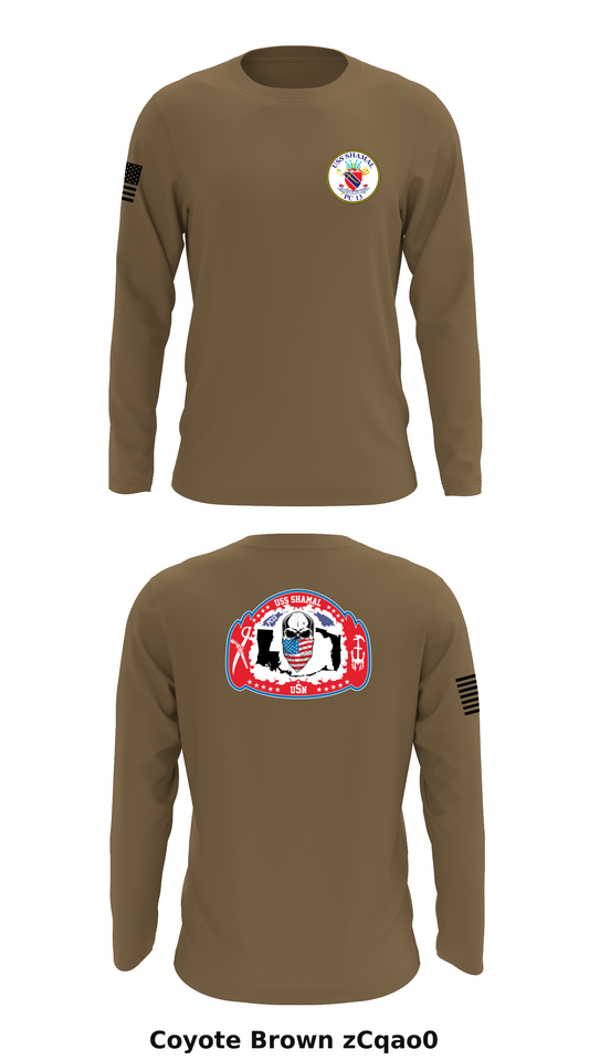 USS Shamal Store 1 Core Men's LS Performance Tee - zCqao0