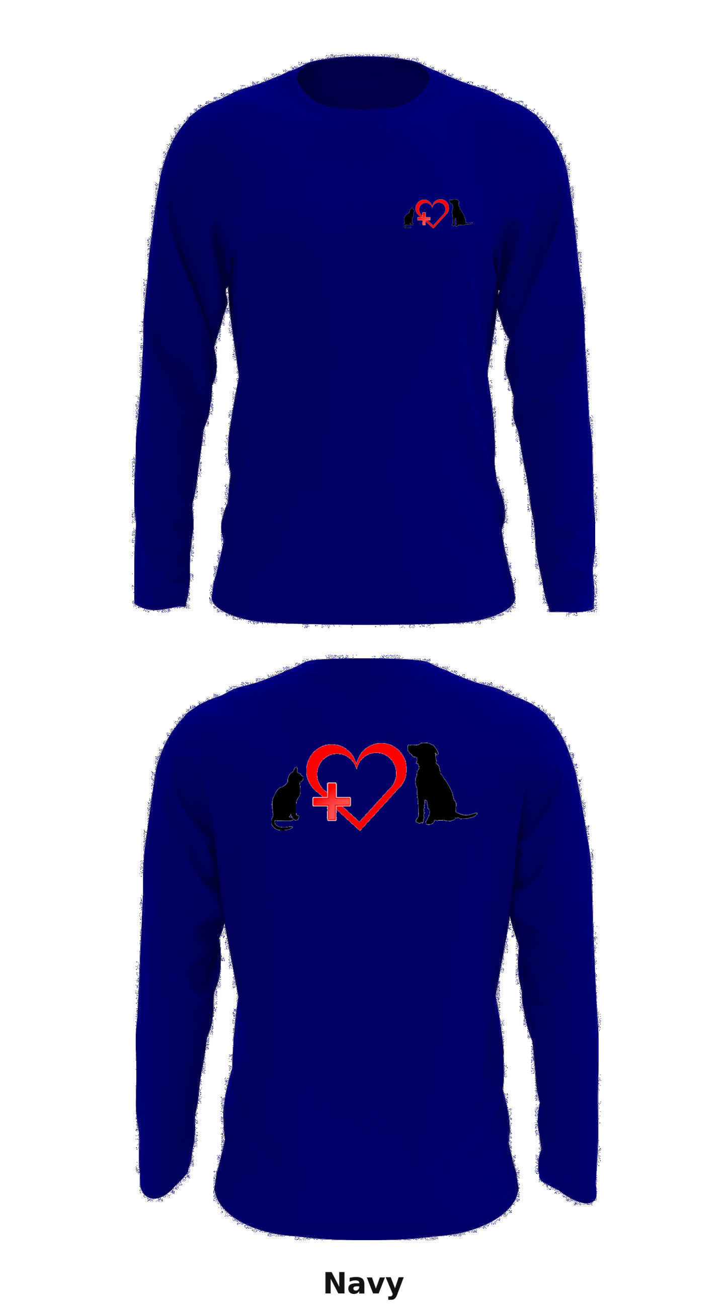 Brooklyn Road Veterinary Clinic  Store 1 Core Men's LS Performance Tee - 34935992612