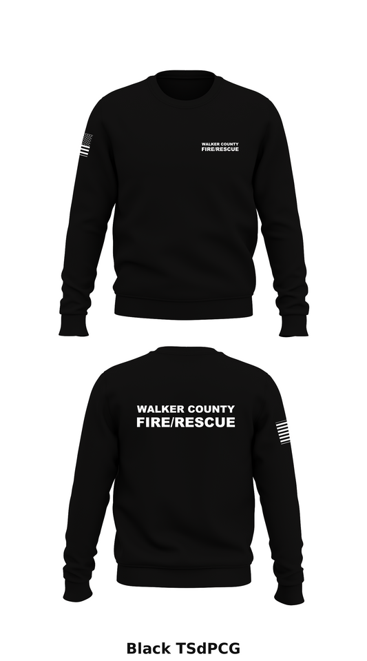 Walker County Fire Rescue Store 1 Core Men's Crewneck Performance Sweatshirt - TSdPCG