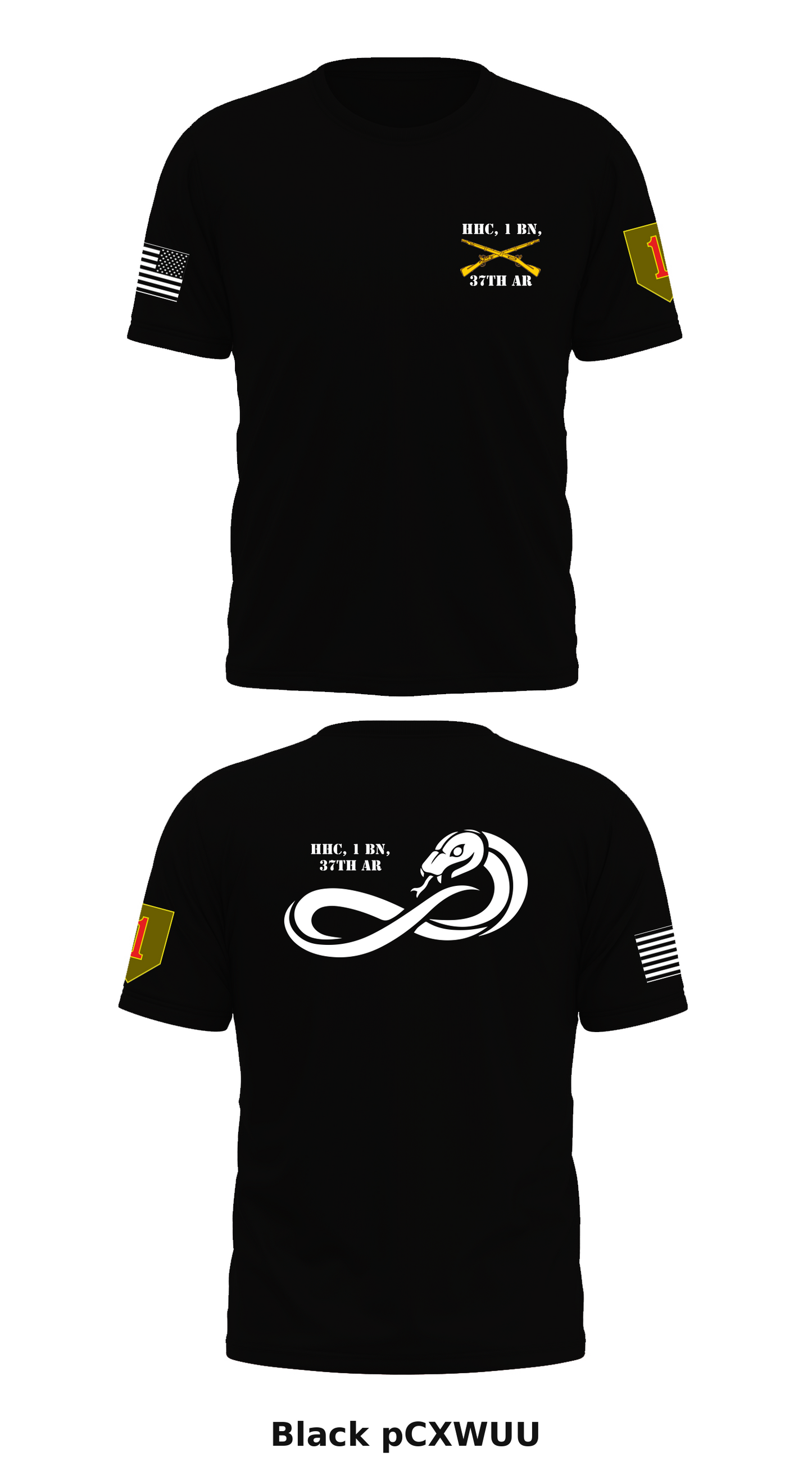 HHC, 1 BN, 37th AR Store 1 Core Men's SS Performance Tee - pCXWUU
