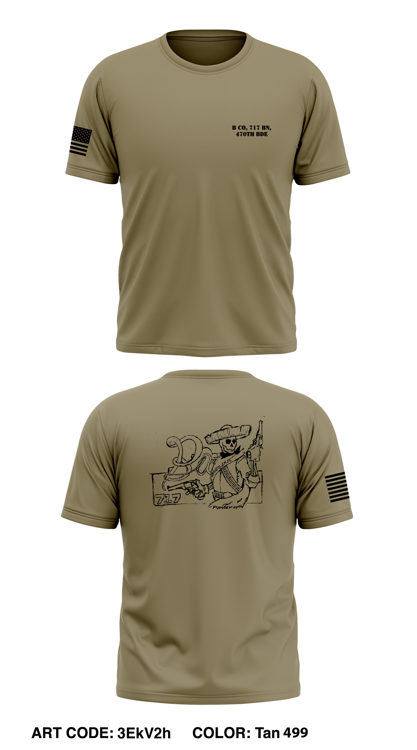 B Co, 717 BN, 470th BDE Store 1 Core Men's SS Performance Tee - 3EkV2h