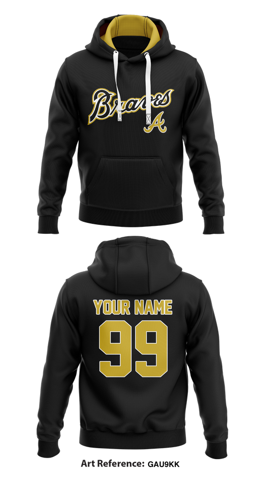 Braves Store 1  Core Men's Hooded Performance Sweatshirt - GaU9kk