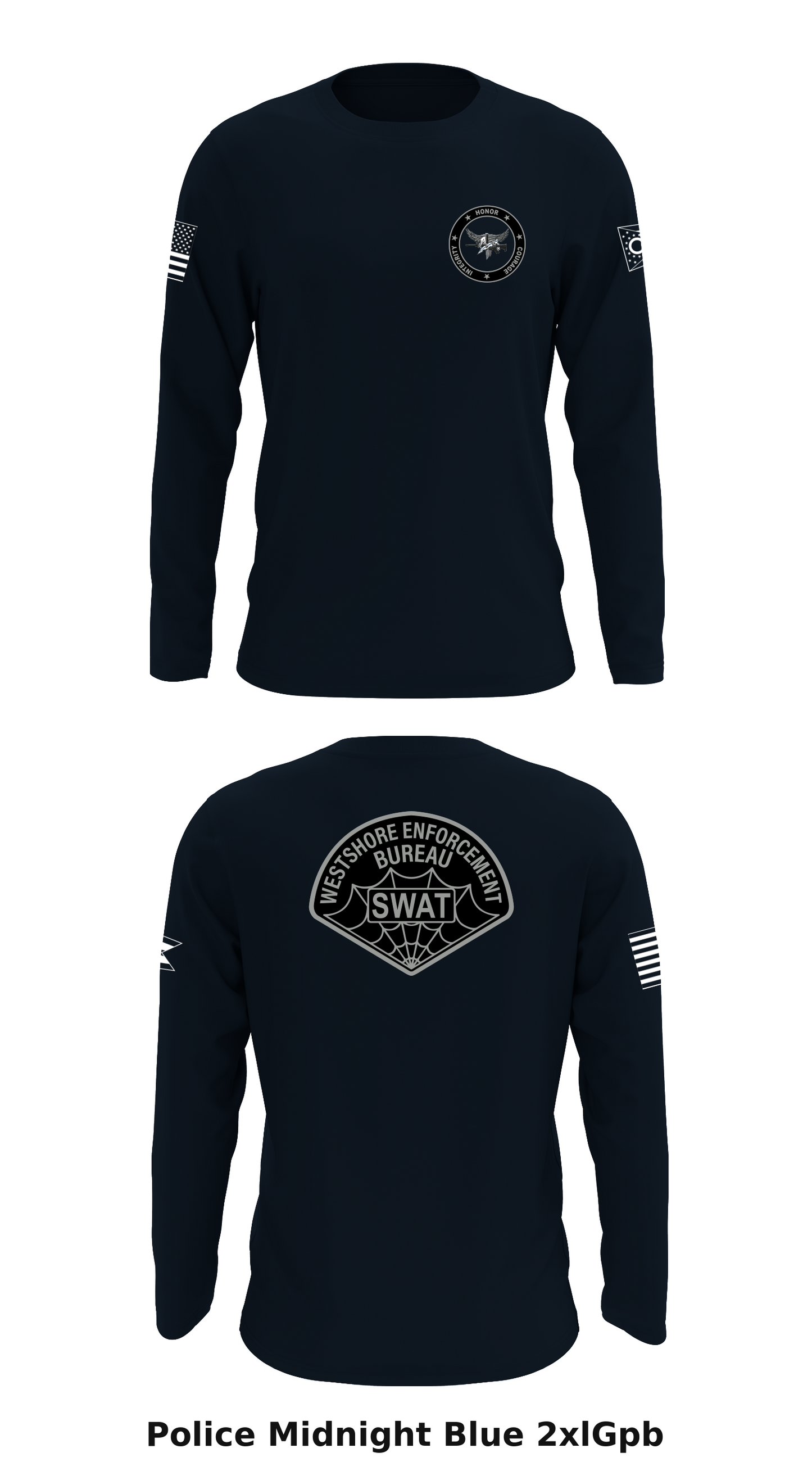 WEB SWAT Store 1 Core Men's LS Performance Tee - 2xlGpb