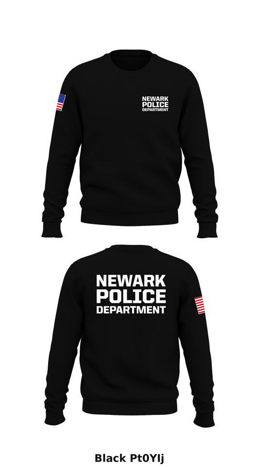 Newark police dept Store 1 Core Men's Crewneck Performance Sweatshirt - Pt0YIj