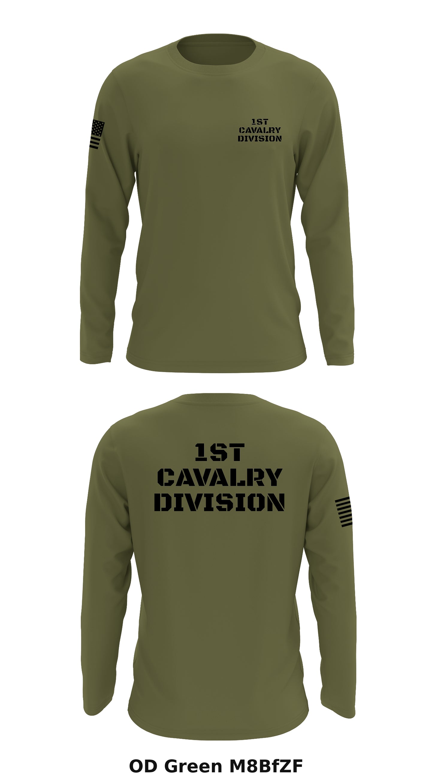 1st Cavalry Division Store 1 Core Men's LS Performance Tee - M8BfZF