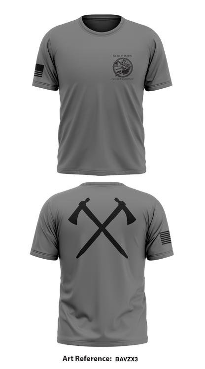Charlie company, 92nd CA BN Store 1 Core Men's SS Performance Tee - bavzX3
