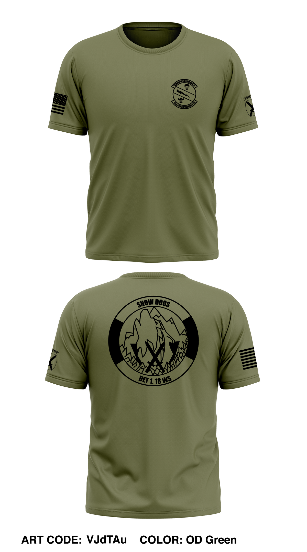 Det 1, 18th CWS Store 1 Core Men's SS Performance Tee - VJdTAu