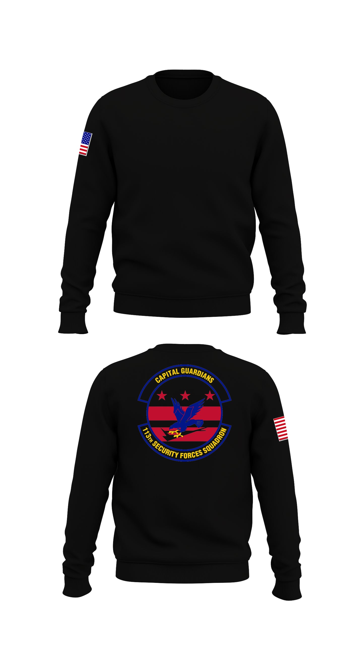 113th Security Forces Squadron Store 1 Core Men's Crewneck Performance Sweatshirt - 58005622086