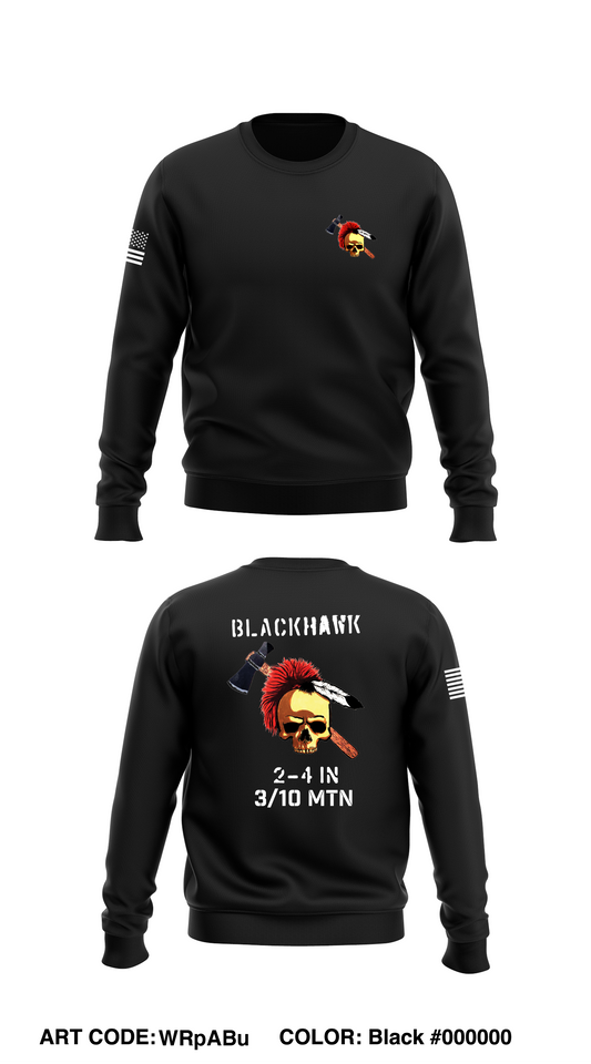 2-4IN BLACKHAWK Store 1 Core Men's Crewneck Performance Sweatshirt - WRpABu