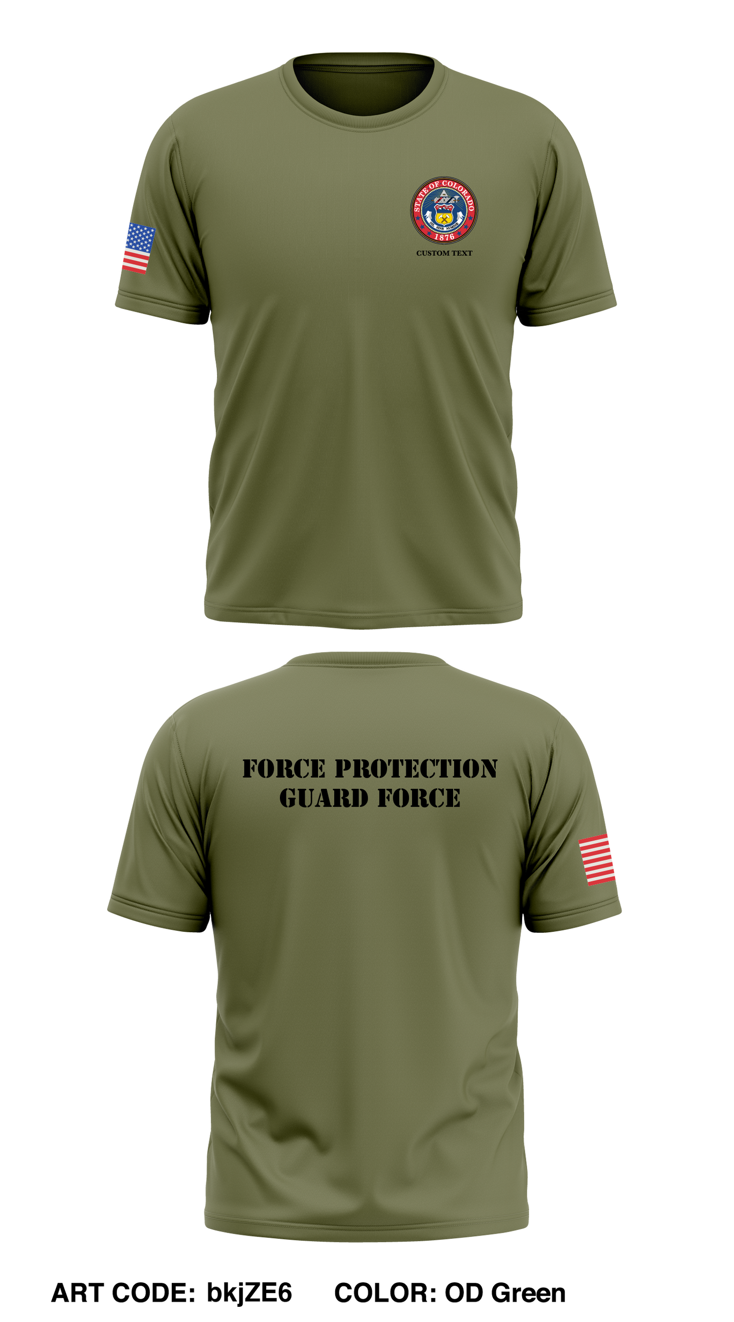 CO JFHQ Force Protection Store 1 Core Men's SS Performance Tee - bkjZE6