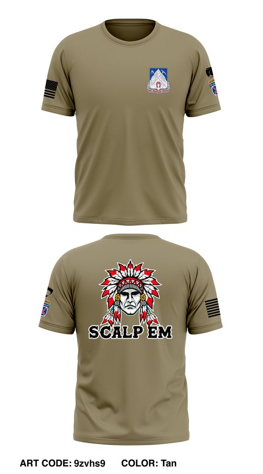 A Co, 2 BN, 87th Inf Reg Store 1 Core Men's SS Performance Tee - 9zvhs9