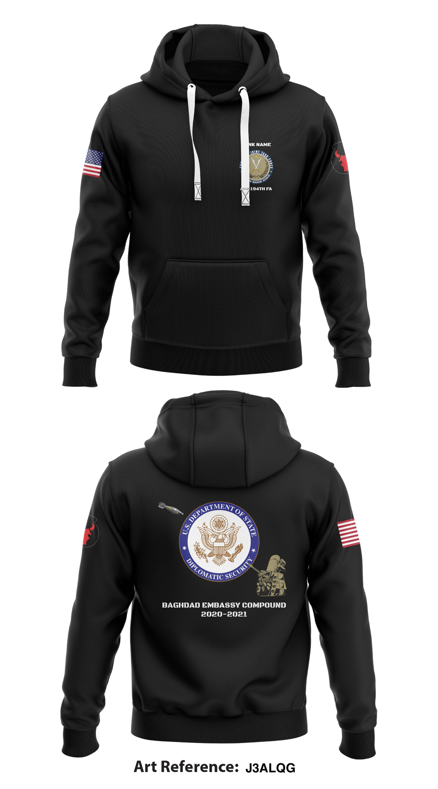 Alpha Battery 1-194th FA Store 1  Core Men's Hooded Performance Sweatshirt - j3ALqg