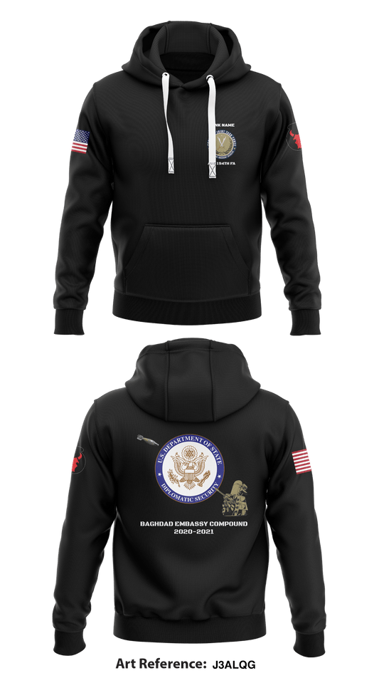 Alpha Battery 1-194th FA Store 1  Core Men's Hooded Performance Sweatshirt - j3ALqg