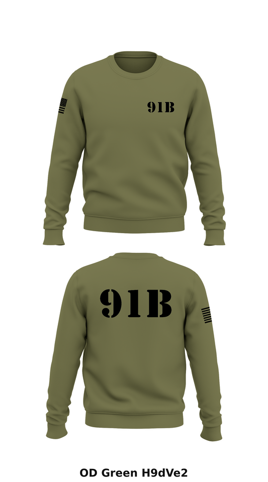 91b Store 1 Core Men's Crewneck Performance Sweatshirt - H9dVe2
