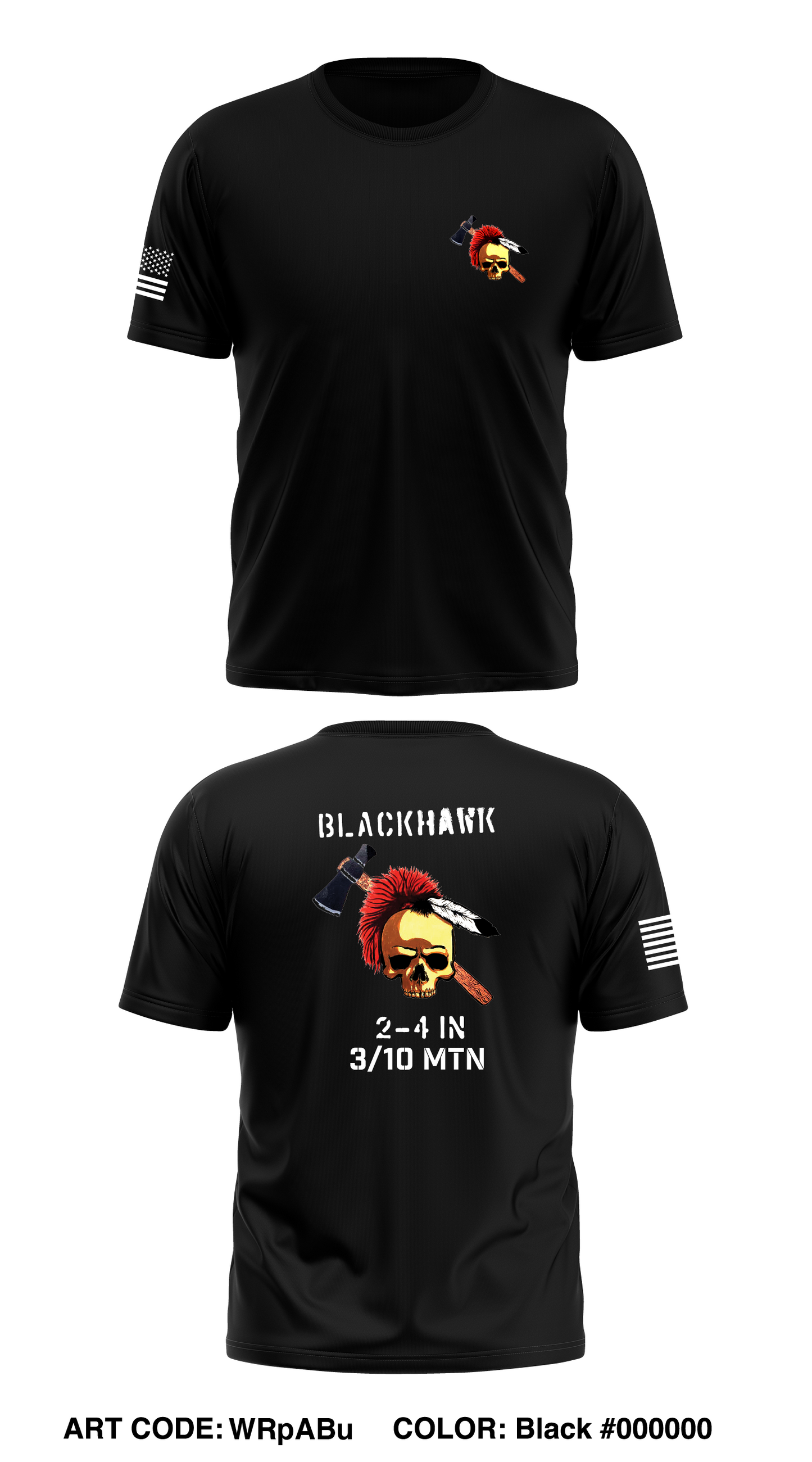 2-4IN BLACKHAWK Store 1 Core Men's SS Performance Tee - WRpABu