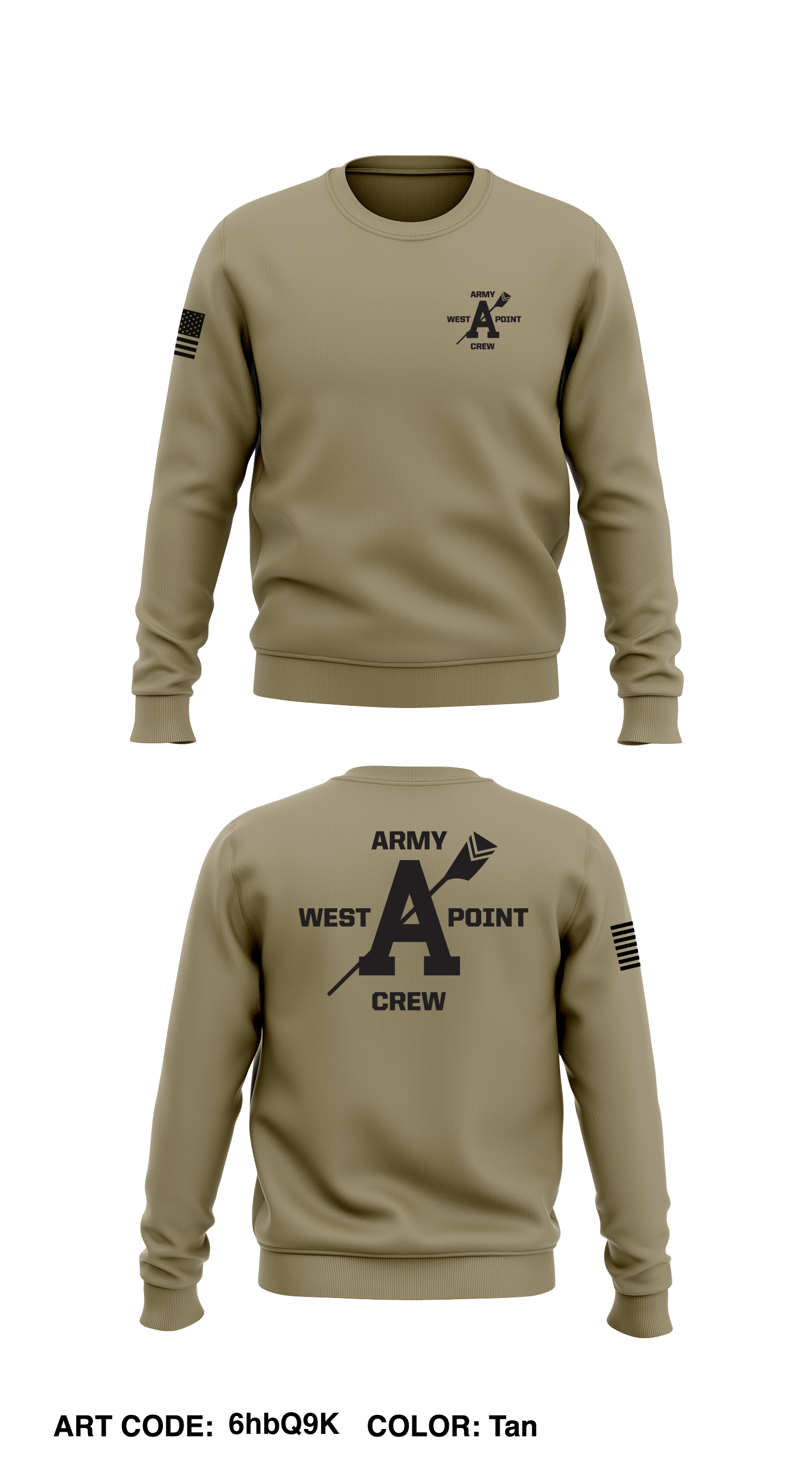 Army crew online neck