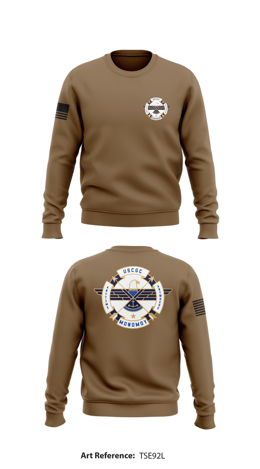USCGC Monomoy Store 1 Core Men's Crewneck Performance Sweatshirt - tSE92L