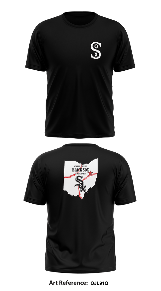 New Philadelphia Black Sox Store 1 Core Men's SS Performance Tee - oJl91Q